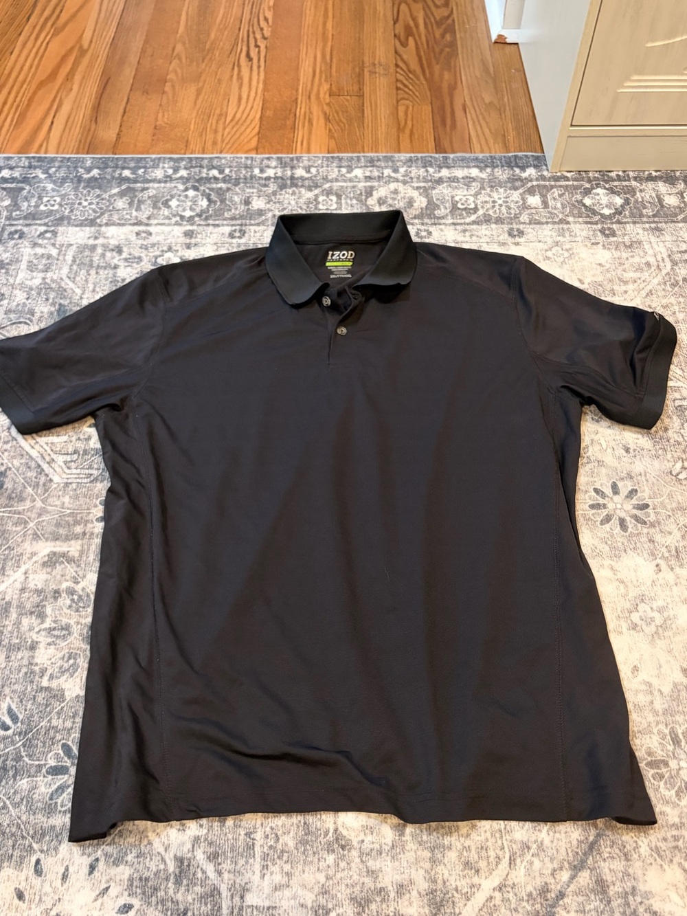 IZOD golf Men’s Black Performance Polo - Soft Stretch Fabric